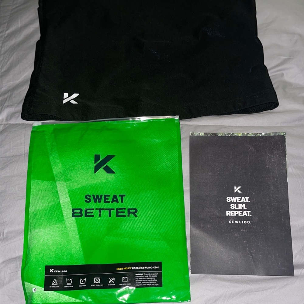 Kewlioo Black Sweat waist trainer  nwt Xl